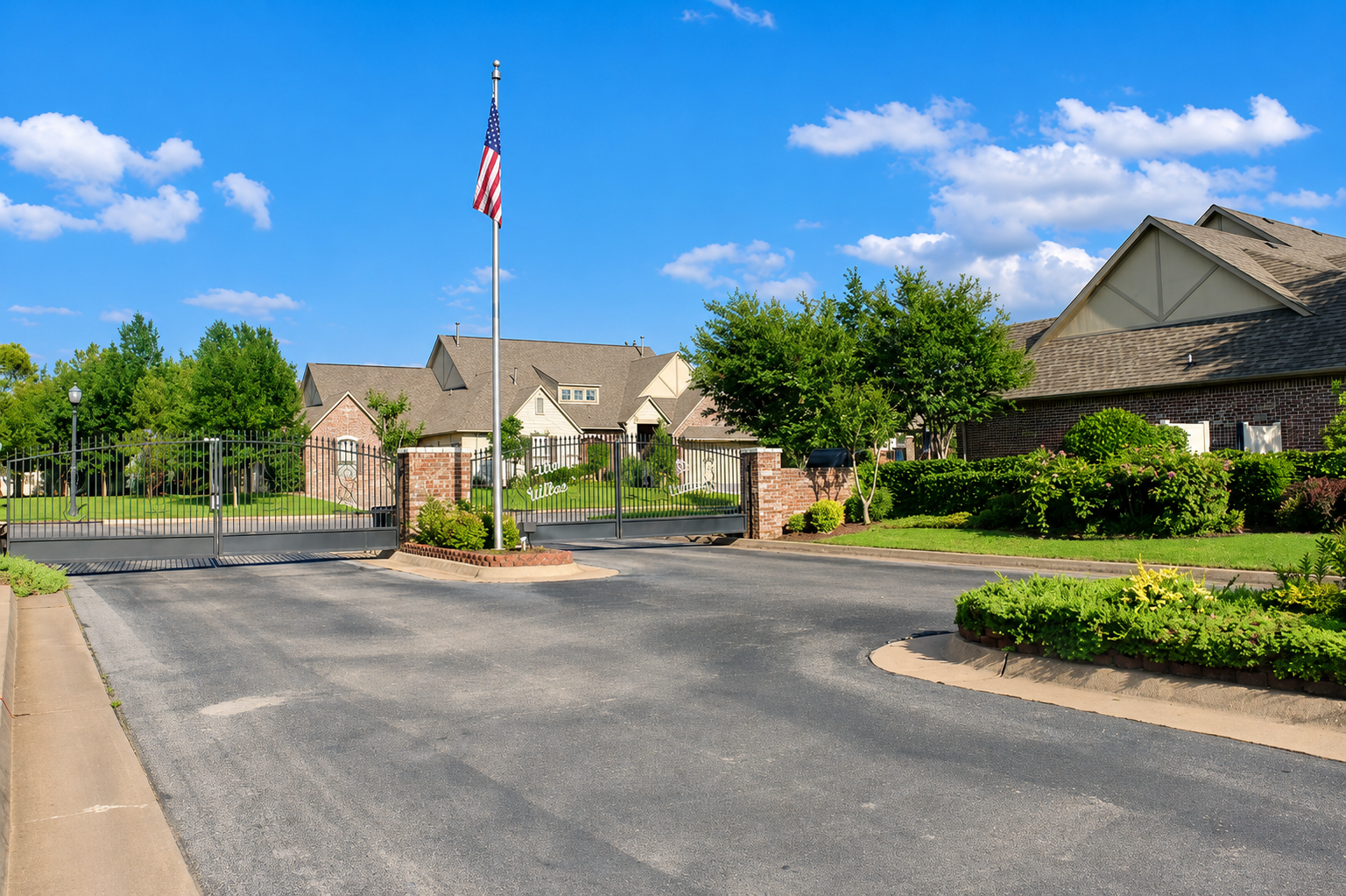 The Villas gated entrance